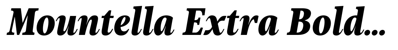 Mountella Extra Bold Italic